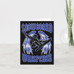 Snowboard Whisperer Rock and Roll stijl Angel Wing Kaart