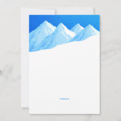 Snowboard Winter Fun Uitnodiging (Achterkant)