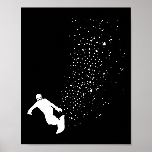 Snowboard - Winter Snowboarden Freestyle snowboard Poster (Voorkant)