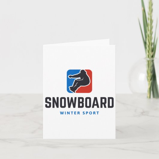 Snowboard Winter Sport Freestyle Kaart (Voorkant)