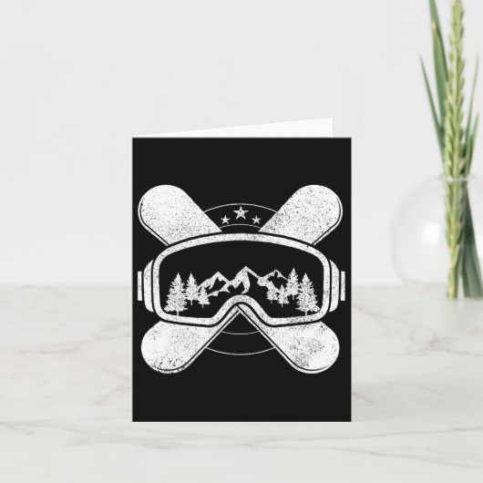 Snowboard - Wintersport snowboarden cadeau Kaart (Voorkant)