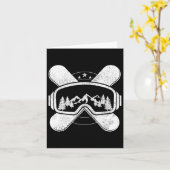 Snowboard - Wintersport snowboarden cadeau Kaart (Gele Bloem)