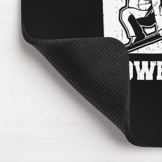 Snowboard Wintersport - Snowboarder Muismat (Hoek)