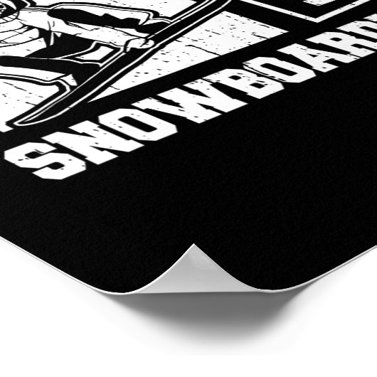 Snowboard Wintersport - Snowboarder Poster (Hoek)