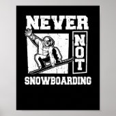 Snowboard Wintersport - Snowboarder Poster (Voorkant)