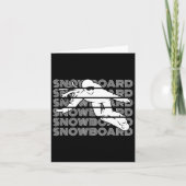 Snowboard Women Snowboarding Snowboarder Kaart (Voorkant)