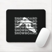 Snowboard Women Snowboarding Snowboarder Muismat (Met muis)