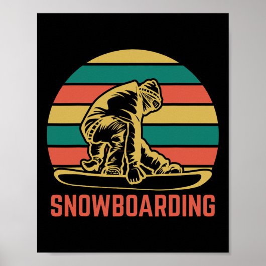 Snowboardbord Poster (Voorkant)