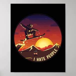 Snowboardbord Poster