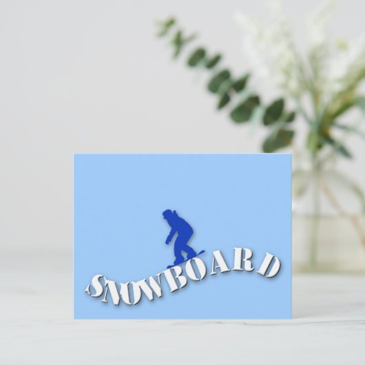 SnowboardBriefkaart Briefkaart (Staand voorkant)