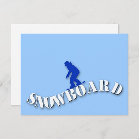 SnowboardBriefkaart Briefkaart (Voorkant / Achterkant)