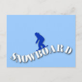 SnowboardBriefkaart Briefkaart (Voorkant)
