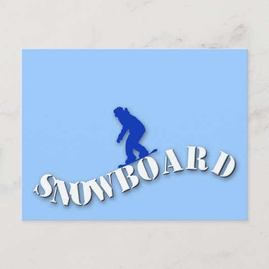 SnowboardBriefkaart Briefkaart (Voorkant)