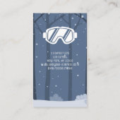 snowboardbril Snowboard Instructeur Visitekaartje (Achterkant)