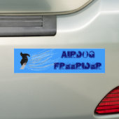 SnowboardBumpersticker Bumpersticker (Op auto)