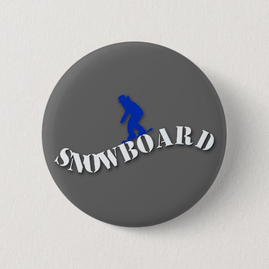 SnowboardButton Ronde Button 5,7 Cm (Voorkant)