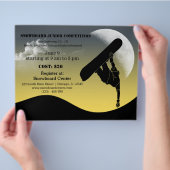 Snowboardcompetitie Flyer (Hand)