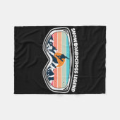 Snowboardcross Snowboarden Goggles als Snowboardca Fleece Deken (Voorkant (Horizontaal))