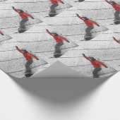 Snowboardeklappapier Cadeaupapier (Hoek)