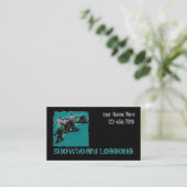 Snowboarden aanpasbaar visitekaartje (Staand voorkant)