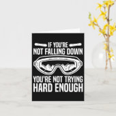 Snowboarden als je niet valt kaart (Gele Bloem)