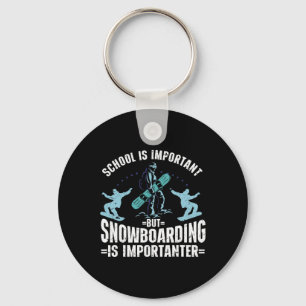Snowboarden Art Mannen Snowboard Winter Cool Snowb Sleutelhanger