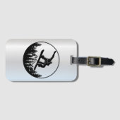 Snowboarden Bagagelabel (Voorkant (horizontaal))