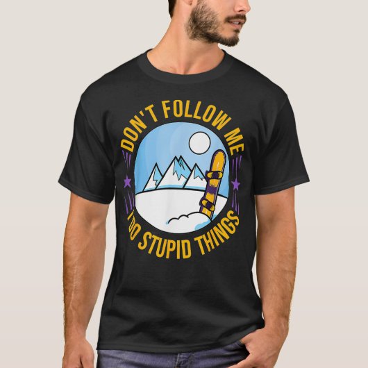 Snowboarden Berg Grappige Freestyle _2 T-shirt (Voorkant)