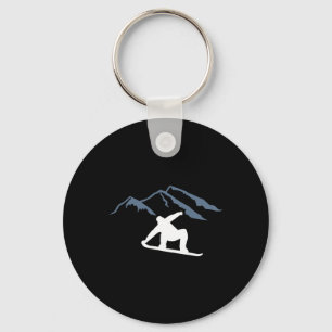 Snowboarden Bergen 1 Sleutelhanger