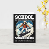 Snowboarden Bergen Sneeuw Vakantie Snowboard Ski Kaart (Gele Bloem)