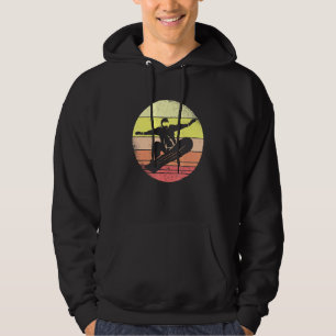 Snowboarden Blue Sunset Snowboarder Freestyle Dow Hoodie