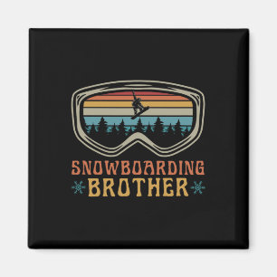 Snowboarden Brother Matching Family Snowboard Trip Magneet