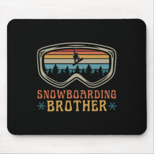 Snowboarden Brother Matching Family Snowboard Trip Muismat