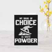 snowboarden cadeau kaart (Gele Bloem)