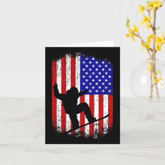 Snowboarden Cadeaus Voor Mannen Vrouwen Kind Ameri Kaart (Gele Bloem)