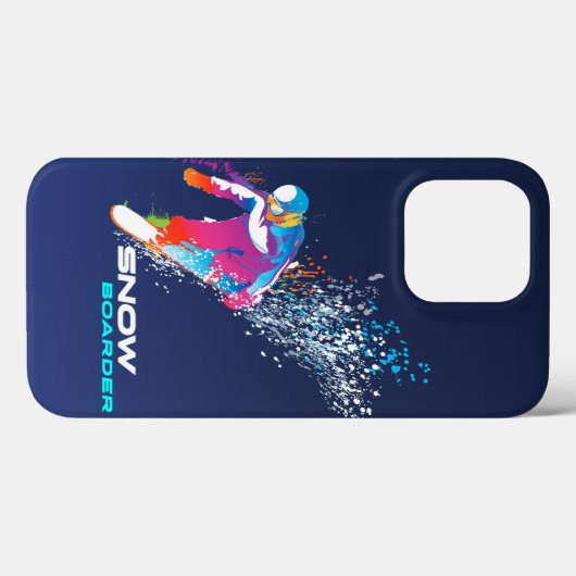 Snowboarden Case-Mate iPhone Case (Achterkant (horizontaal))