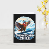 Snowboarden Condor in de bergen van Chili Kaart (Gele Bloem)