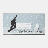 Snowboarden Design Desk Mat (Keyboard & Muis)