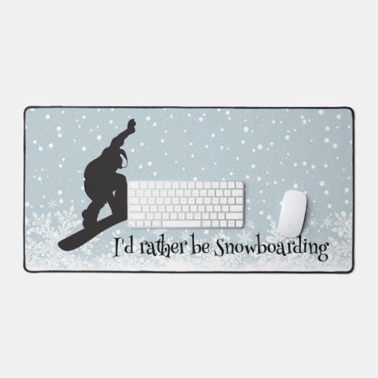 Snowboarden Design Desk Mat (Keyboard & Muis)