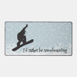 Snowboarden Design Desk Mat