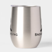 Snowboarden Design Thermische Wijn Tumbler (Rechts)