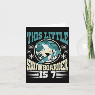 Snowboarden Deze kleine snowboarder is 7 jaar oud Kaart