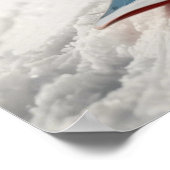 Snowboarden Eekhoorn Wintertime Whimsical Animal Poster (Hoek)