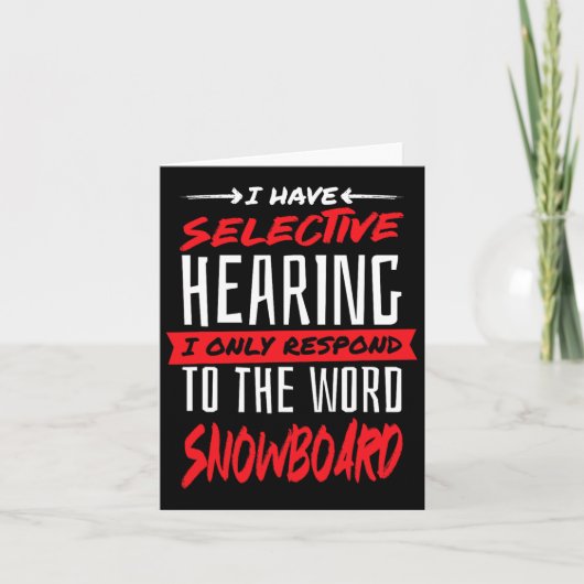 Snowboarden en snowboarden kaart (Voorkant)