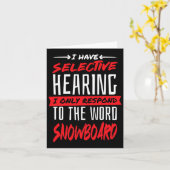 Snowboarden en snowboarden kaart (Gele Bloem)