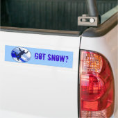 Snowboarden en Snowflakes Bumpersticker (Op Truck)
