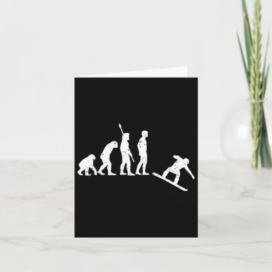 Snowboarden Evolutie - Snowboard Kaart (Voorkant)