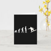 Snowboarden Evolution Winter Snowboarden Sport S Kaart (Gele Bloem)