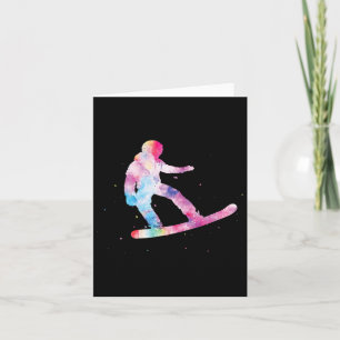 Snowboarden Fan Winter Sport Liefhebber Snow Board Kaart