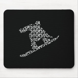Snowboarden Freestyle Snowboarders Silhouette I S Muismat